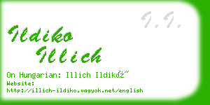 ildiko illich business card